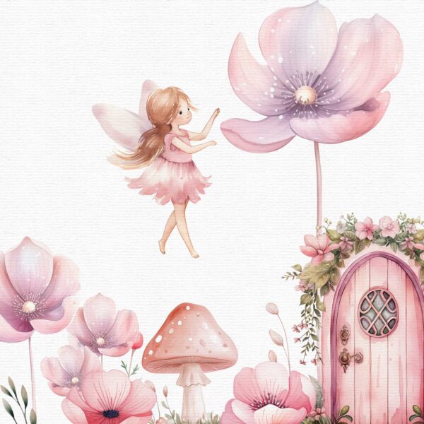 Butterfly & Fairy Garden Clipart - Image 4