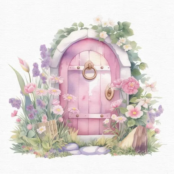 Fairy Door Clipart, Fairy Garden - Image 6