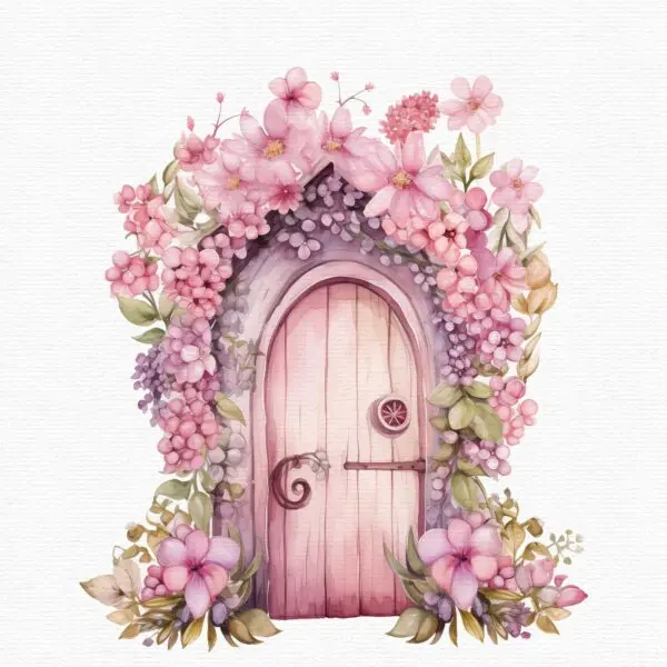 Fairy Door Clipart, Fairy Garden - Image 10