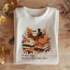 Books Cats and Fall Sublimation Design - Image 5