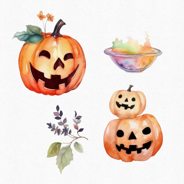 Halloween Clipart, Fall clip art, 55 png - Image 11