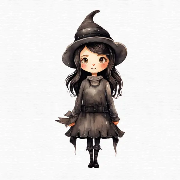 Halloween Witch Clipart, Halloween clipart, 35 png - Image 6