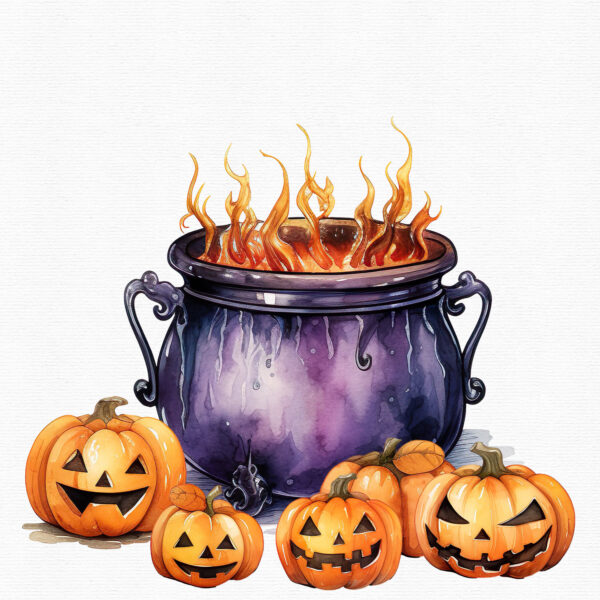 Halloween Witch Clipart, Halloween clipart, 35 png - Image 9