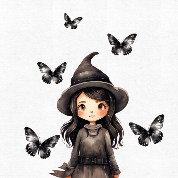 Halloween Witch Clipart, Halloween clipart, 35 png - Image 11