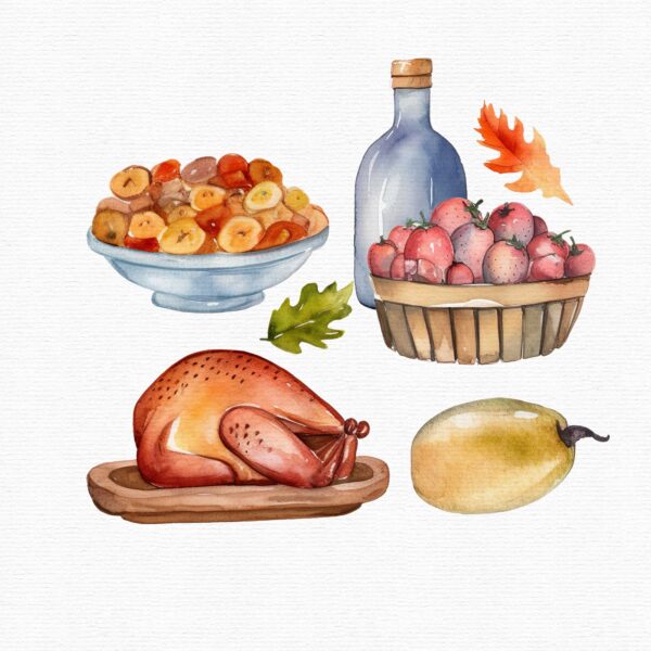 Thanksgving  clipart, Autumn clipart, - Image 11