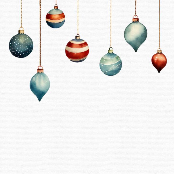 Watercolor Christmas clipart cosy essentials - Image 9