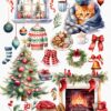 Watercolor Christmas clipart cosy essentials - Image 3