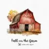 Fall Clipart, Autumn Farm clipart, Red Truck, - Image 6