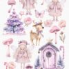 Christmas fairy in the snow Clipart - Image 9