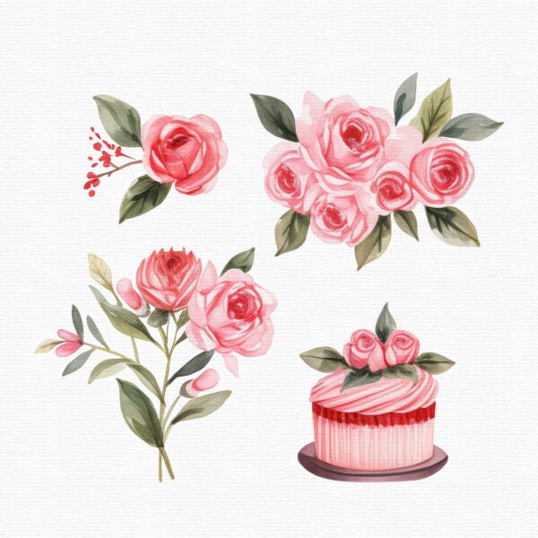 Valentines Clipart, 69 png files - Image 3