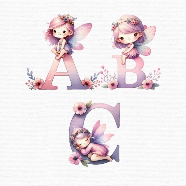 Fairy Alphabet clipart - Image 3