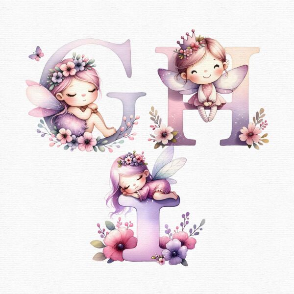 Fairy Alphabet clipart - Image 5