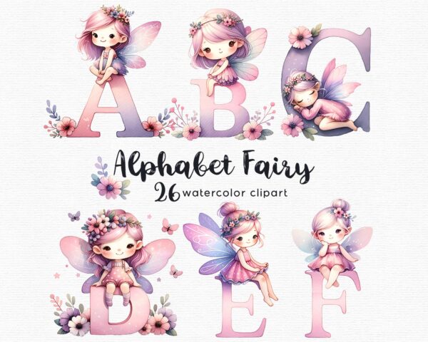 Fairy Alphabet clipart