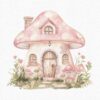 Pink Fairy Garden Clipart Butterfly Clipart - Image 12
