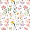 Flowers seamless Pattern, Digital Paper - Image 3
