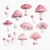 Pink Fairy Garden Clipart with lovely Unicorn - Image 8