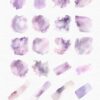 Watercolor Purple Washes Clipart - Image 3