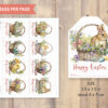 Printable Easter tags, set of 8 ready to print tags - Image 2