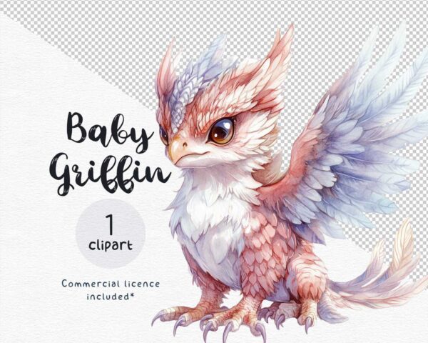 Baby Griffin clipart - Image 2