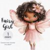 Black Fairy Clipart PNG with transparent background