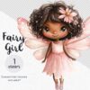 African American fairy clipart for DIY projects