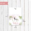 Printable Horse Thank You Card – Hand Painted for Girls’ Party - Image 2