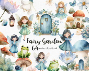 Fairy Clipart Set – 64 Magical Elements